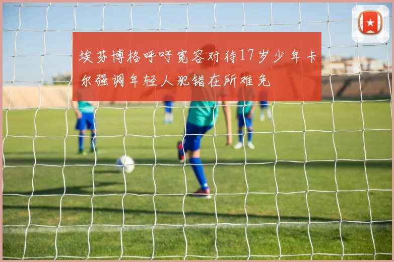 埃芬博格呼吁宽容对待17岁少年卡尔强调年轻人犯错在所难免